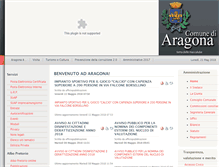 Tablet Screenshot of comune.aragona.ag.it